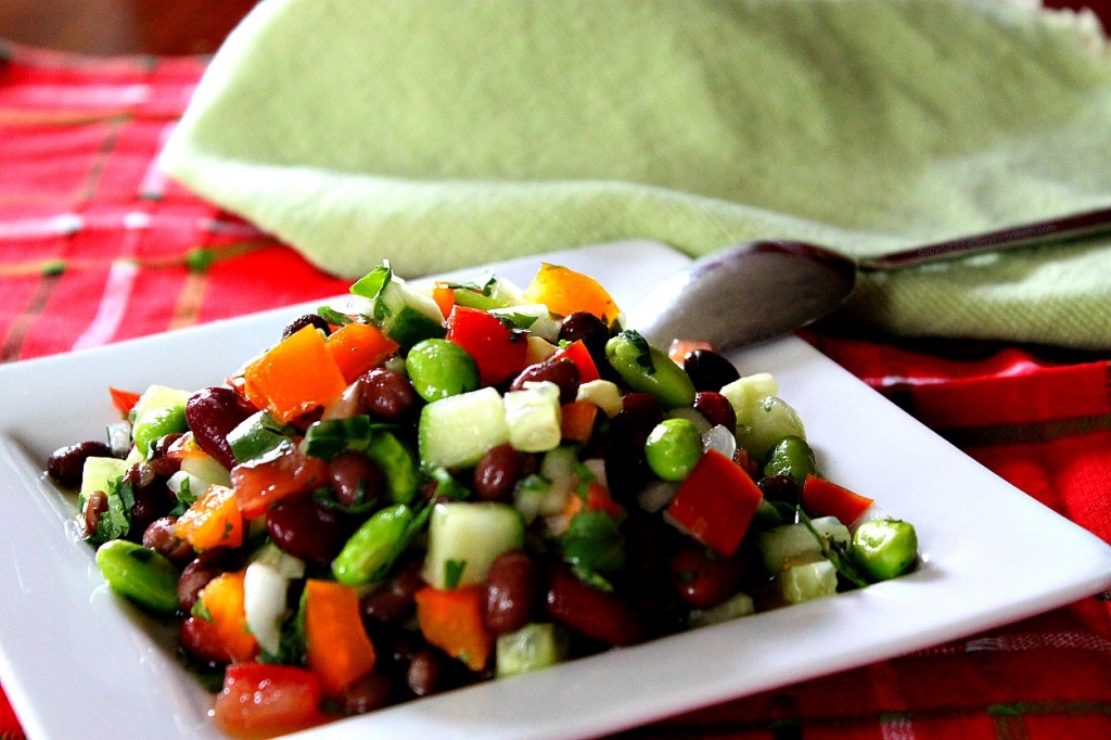 Kidney & Black Bean Salad Edamame Cilantro Lime 4