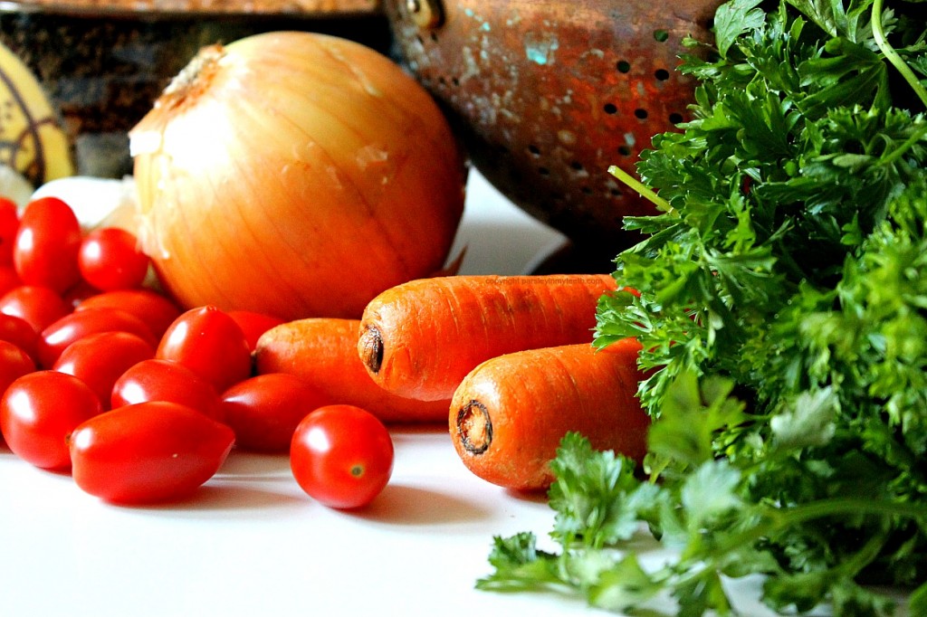 Onion Carrots Tomatoes Parsley