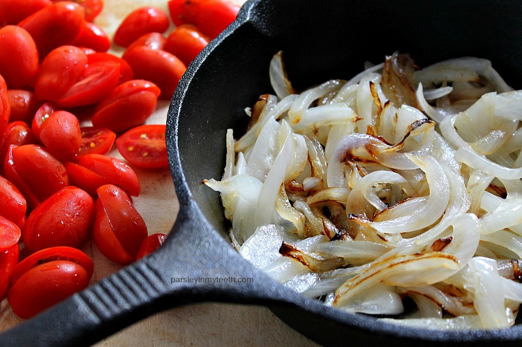 Tomato carmelized onion