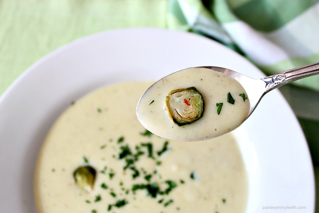 Creamy Potato Brussels Sprouts Soup by Parsley In My Teeth 11