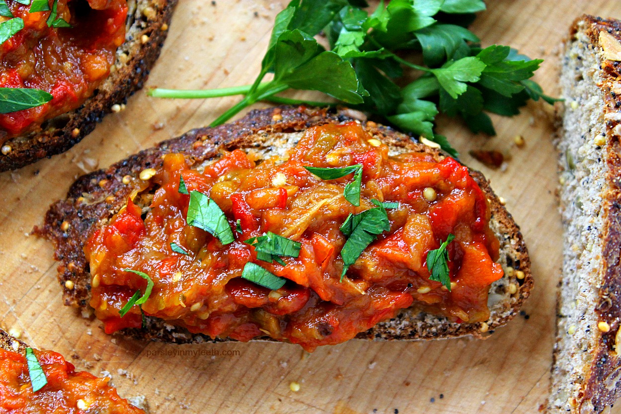Roasted Red Pepper And Eggplant Spread