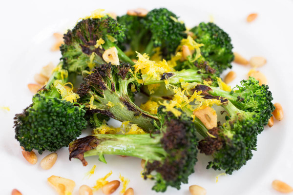 Charred Broccoli Fried Garlic & Toasted Pine Nuts by Parsley In My Teeth-2