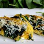 Fast  Spinach & Parmesan Frittata