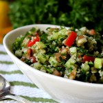 Traditional Tabouli Salad with Dried Mint