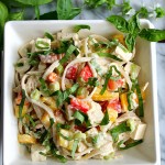 Thai Noodle Tofu Salad with Sweet & Hot Peppers