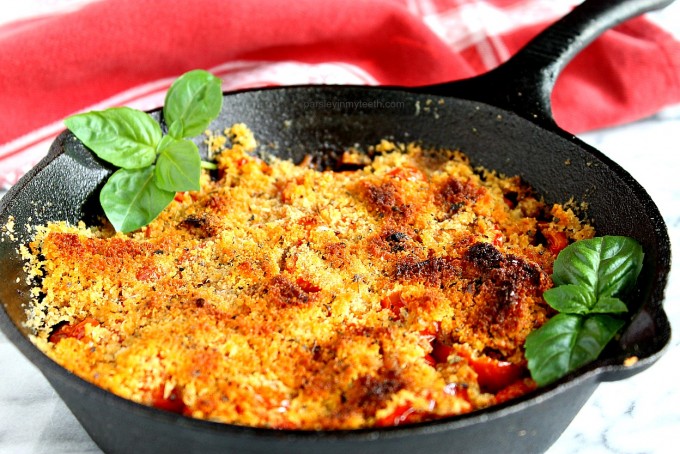 Tomato & Onion Gratin with Herbed Breadcrumbs