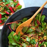 Baby Red Chard Beet & Green Bean Salad with Toasted Pepitas