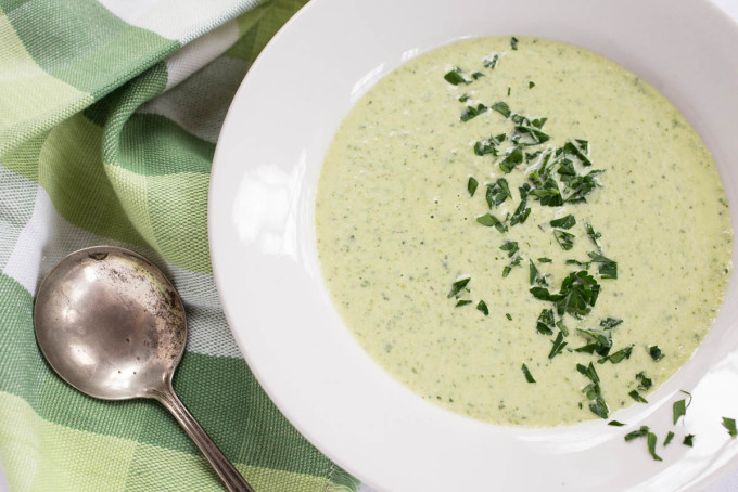 Cream of Spring Greens Soup