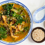 Shitake Mushroom Kale & Wild Rice Miso Soup
