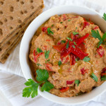 Roasted Eggplant & Red Pepper Dip with Tahini