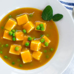 Curried Butternut Squash with Tofu & Sweet Peas