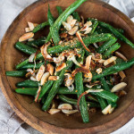 Thanksgiving Side Dish – Roasted Green Beans & Shallots with Toasted Almonds & Seasoned Breadcrumbs