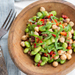 Chickpea Edamame & Kalamata Olive Salad with Cumin + Kitchen Remodel!