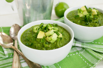 Spinach & Avocado Healing Soup by Parsley In My Teeth, healthy, vegan, detox