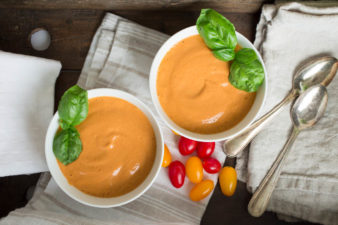 Cream Tomato & Harrisa Soup from Parsley In My Teeth, healthy, vegan, fast, easy