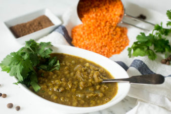 Lebanese Lentil Soup by Parsley In My Teeth, healthy vegan lentil soup