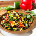 Remaking A Favorite: Mexican Black Bean Cucumber Red Pepper & Corn Salad